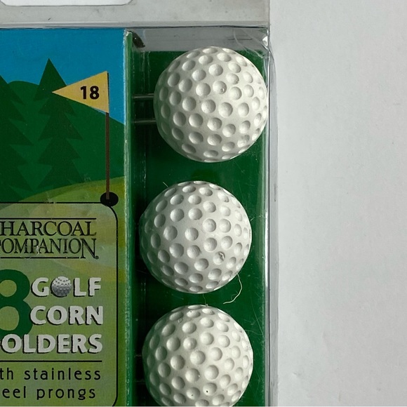 Golf Corn Holders set of 4 (8 total) Brand New NIB Balls Stainless Steel Prongs - Picture 8 of 10